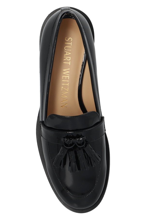 Black 'Sutton' loafers Stuart Weitzman - SchaferandweinerShops Canada -  premiata leather folding heel congregation shoes item